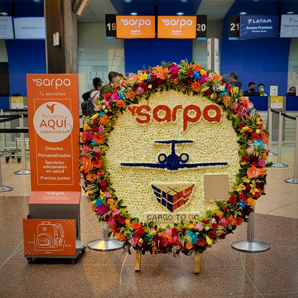 Silleta de flores, imagen conservada de la campaña